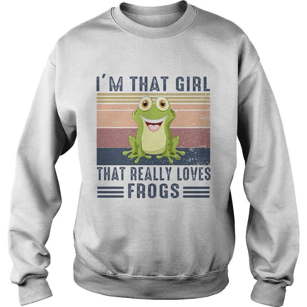 Im That Girl That Really Loves Frogs  Retro Shirt